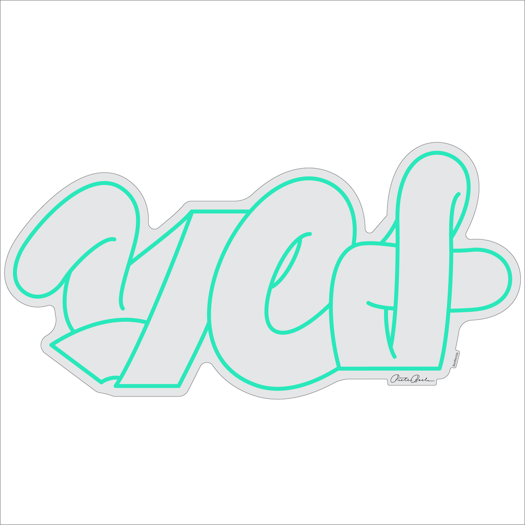 Tipografía de 'yes' por Pieter Boels